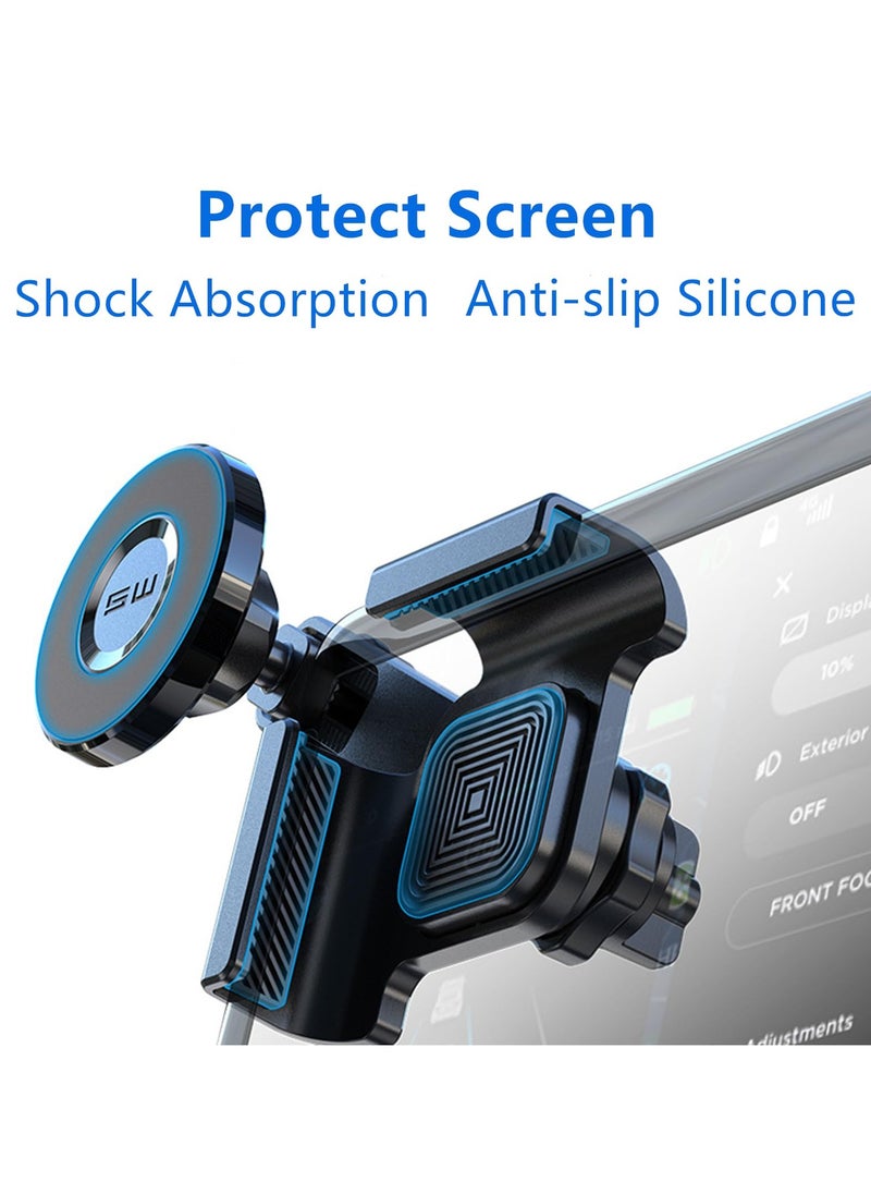 Tesla Magnetic Phone Mount for Tesla 3/Y Compatible with iPhone & Android - With Magnetic Ring