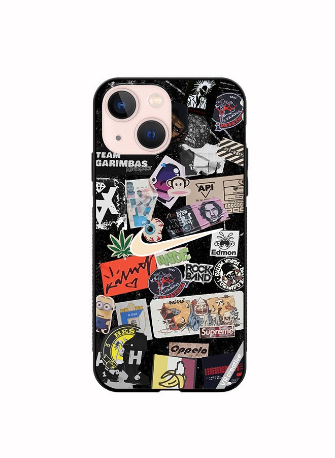 VR CREATIVE Protective Case Cover For Apple iPhone 14 Plus Nike Stickers Design Multicolour - Image 1