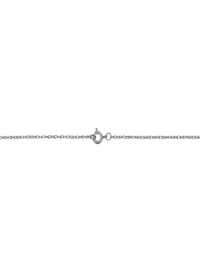 Kooljewelry 14k White Gold Rope Chain Pendant Necklace (0.9 mm, 18inch) - Image 4