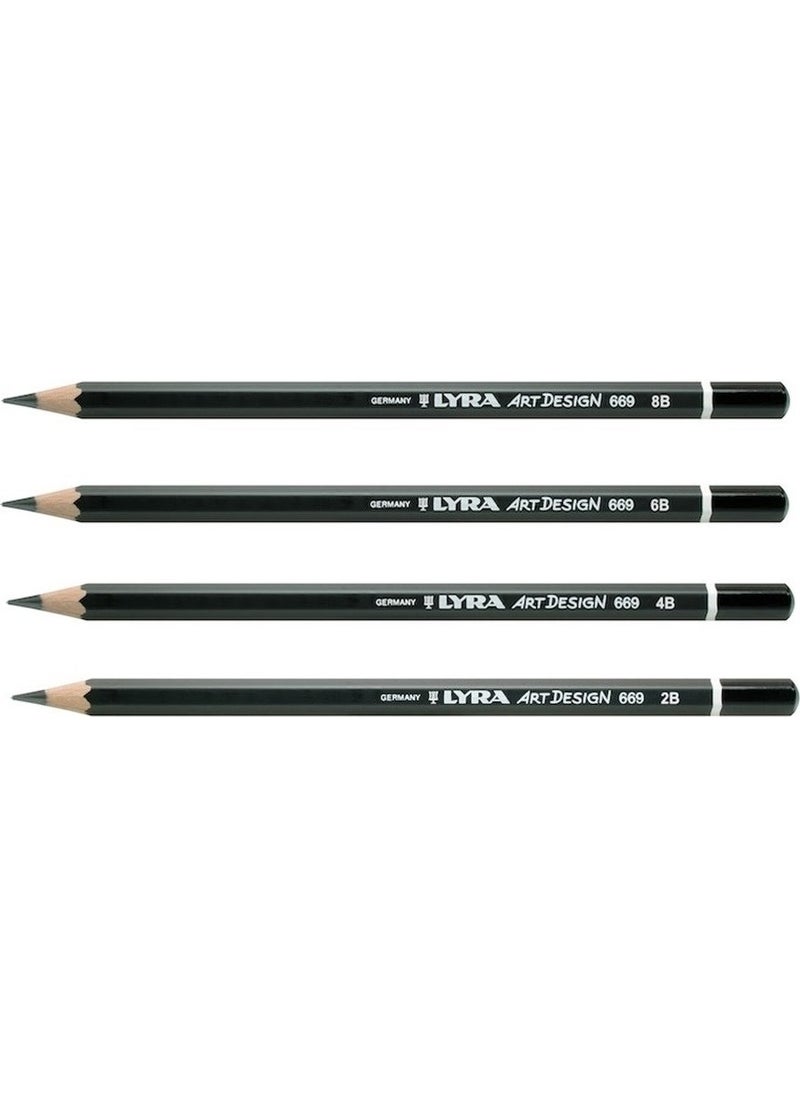 Lyra Art Design Graded Pen 2b-4b-6b-8b 