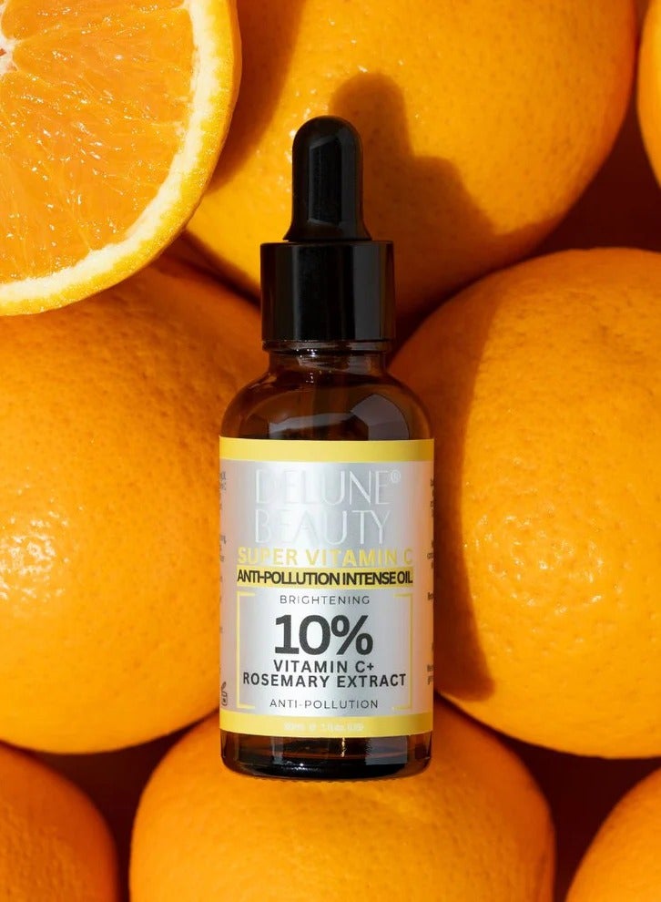 Delune Super 10% Vitamin C Anti-Pollution Brightening Oil - Image 2