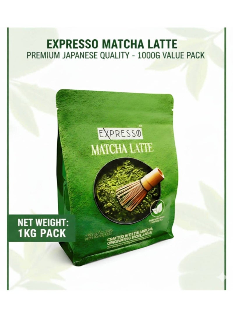 Expresso Matcha Latte Powder 1kg | Premium Japanese Matcha Green Tea Powder | Antioxidant-Rich Natural Energy | Perfect for Matcha Latte, Smoothies, Baking & Desserts - Image 3