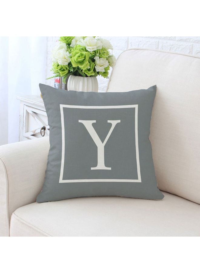 NIBEMINENT Creative Cushion Cover Grey/White 45 x 45cm