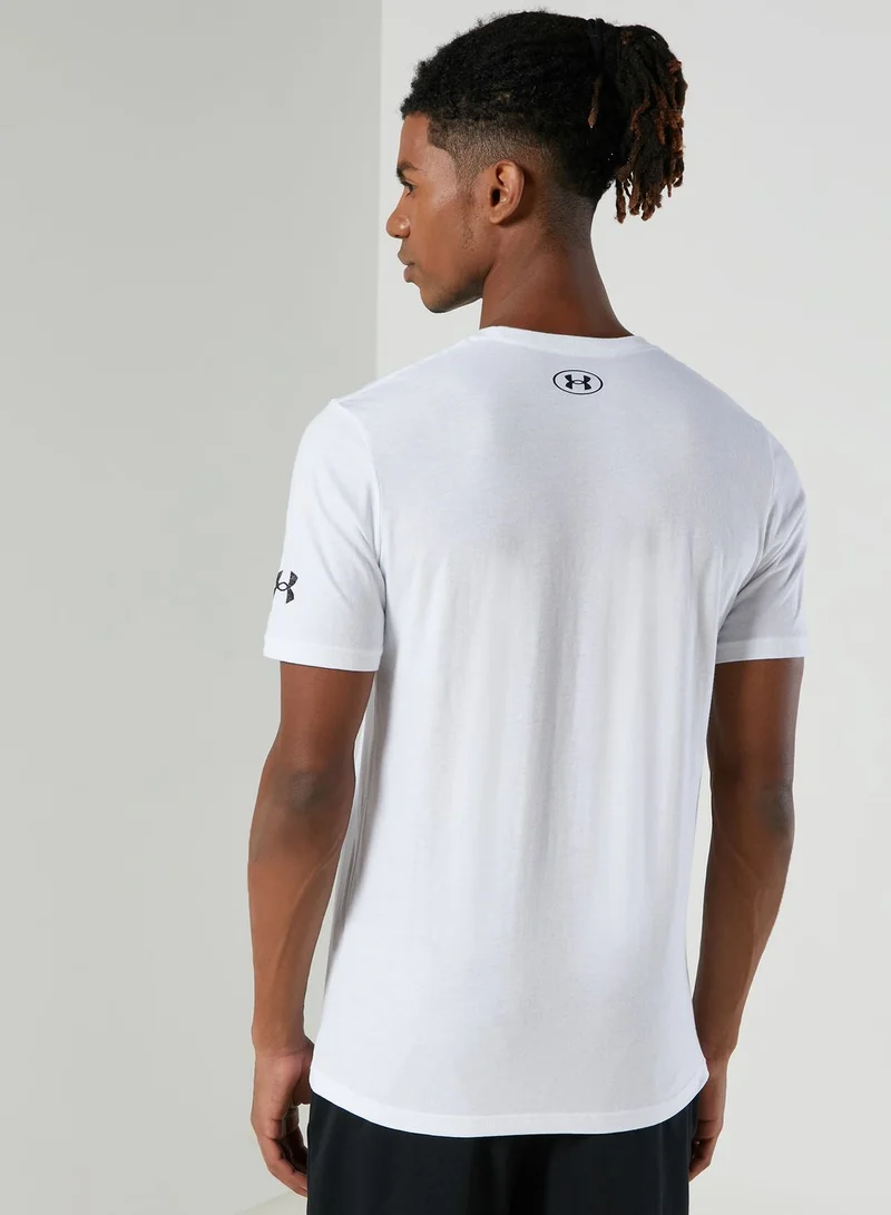 UNDER ARMOUR Project Rock Brahma Bull Logo T-Shirt