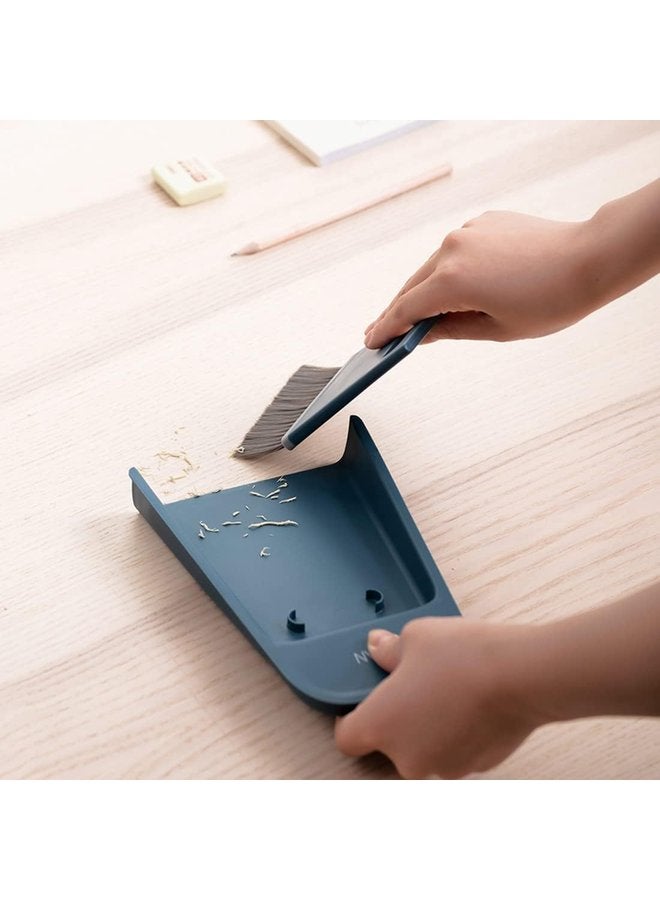 Oasisgalore 3-in-1 Mini Hand Broom with Dust Pan, Scraper & Brush - Gray - for Home, Car & Office Cleaning - Image 3