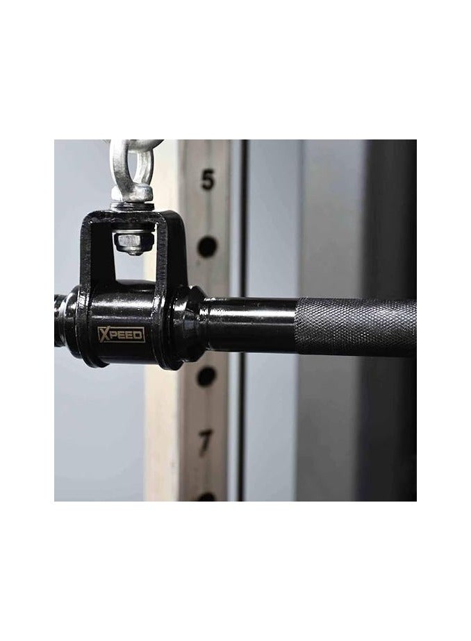 شريط مستقيم للسحب من LAT - أسود، حبل ثلاثي الرؤوس فاخر لتدريب القوة ومقبض مزدوج على شكل حرف V، شريط ضغط مستقيم دوار على شكل حرف V لتمرين الأثقال، ملحقات آلة الكابل - Image 4