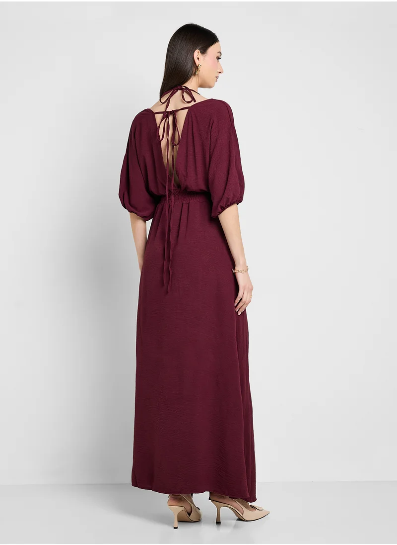ايلا Dress With Ruched Waist