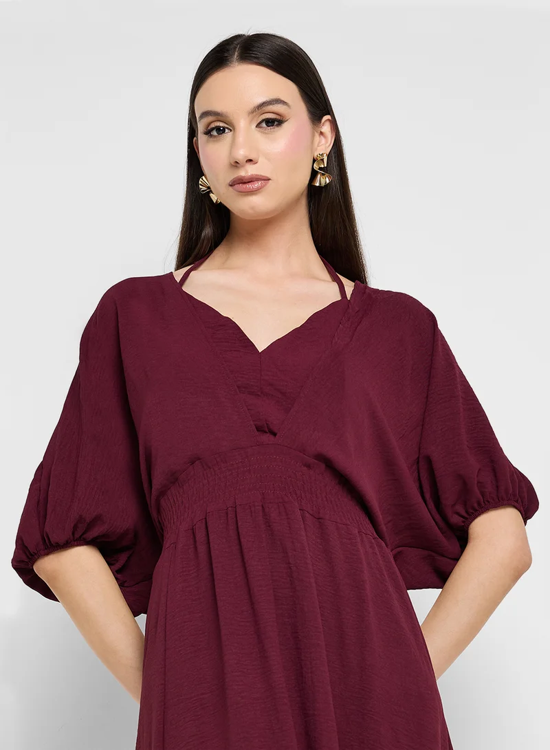 ELLA Dress With Ruched Waist