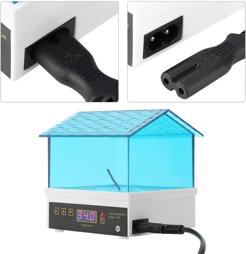 كلاراكو حاضنة بيض صغيرة من كلاركو، حاضنة تفقيس رقمية لـ 4 بيضات، فقاسة دواجن مع تحكم في درجة الحرارة وشاشة رقمية لتفقيس الدجاج والكتكوت والبط والطيور والإوز والبيض - Image 5