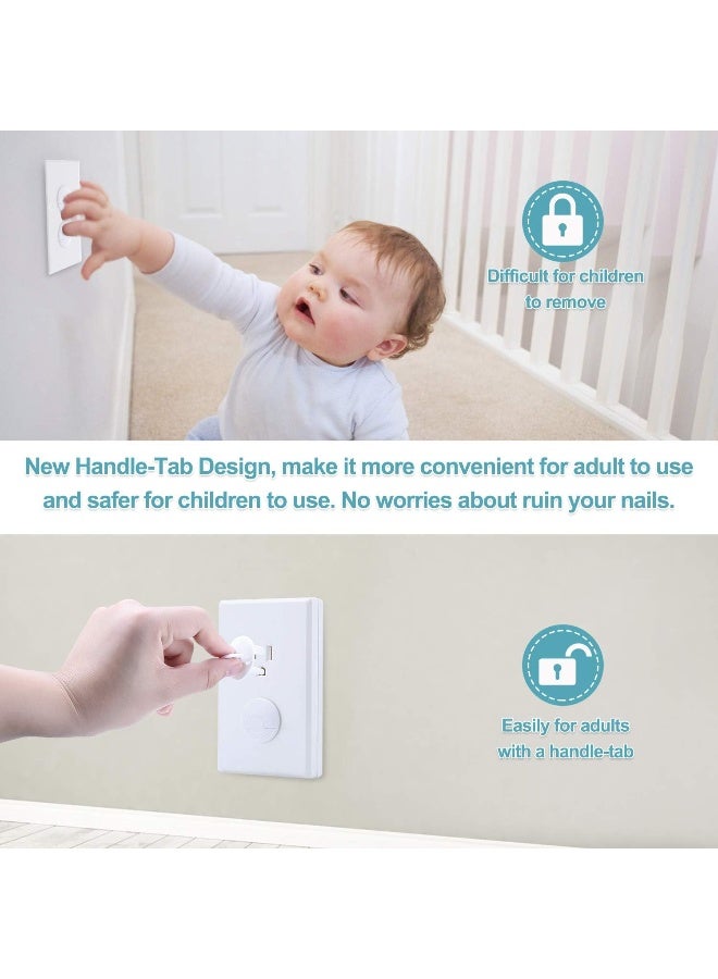 PRObebi Safety Outlet Covers Baby Proofing, Electrical Socket Outlet Plugs 3-Prong Child Proof - Image 2