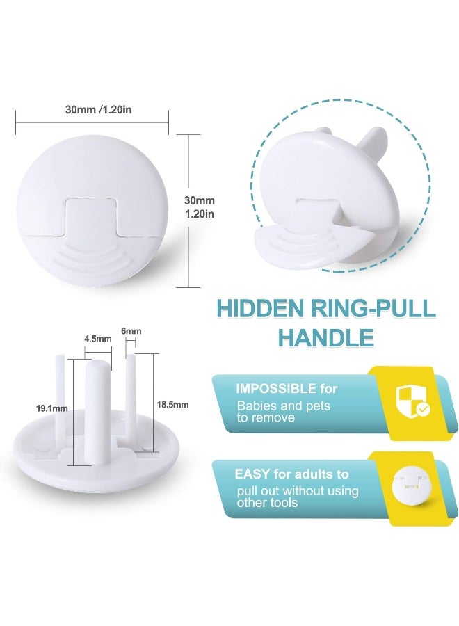 PRObebi Safety Outlet Covers Baby Proofing, Electrical Socket Outlet Plugs 3-Prong Child Proof - Image 5