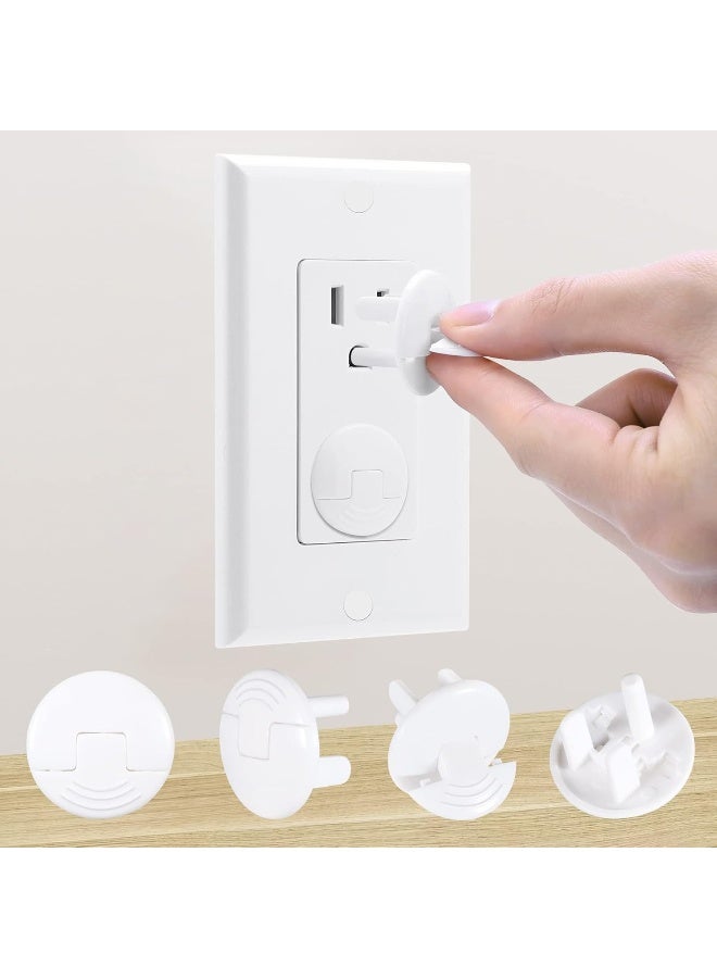 PRObebi Safety Outlet Covers Baby Proofing, Electrical Socket Outlet Plugs 3-Prong Child Proof - Image 1
