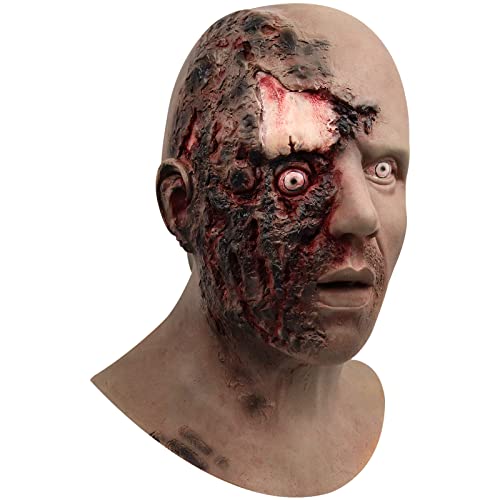 CAFELE Scary Walking Dead Zombie Mask Creepy Latex Halloween Costume Horror Bloody Adult Halloween Decoration Props - Image 2
