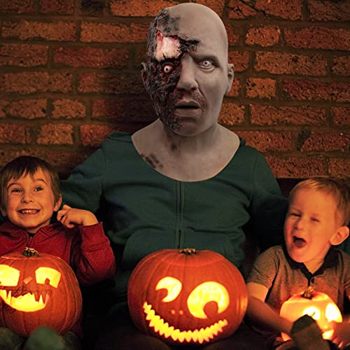 CAFELE Scary Walking Dead Zombie Mask Creepy Latex Halloween Costume Horror Bloody Adult Halloween Decoration Props - Image 4