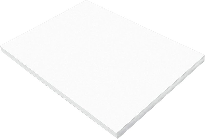 Prang (Formerly SunWorks) Construction Paper, Bright White, 18" x 24", 100 Sheets - Image 1