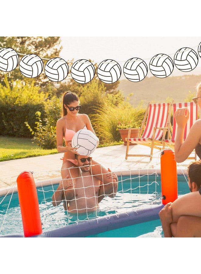 Chinco 5 Pieces Volleyball Party Decorations Volleyball Party Supplies Softball Party Banners Volleyball Bunting Hanging Banners Volleyball Paper Garlands For Sports Theme Birthday (Volleyball Style) - Image 5