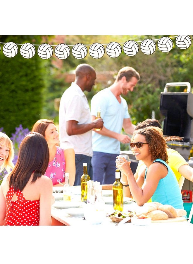 Chinco 5 Pieces Volleyball Party Decorations Volleyball Party Supplies Softball Party Banners Volleyball Bunting Hanging Banners Volleyball Paper Garlands For Sports Theme Birthday (Volleyball Style) - Image 4