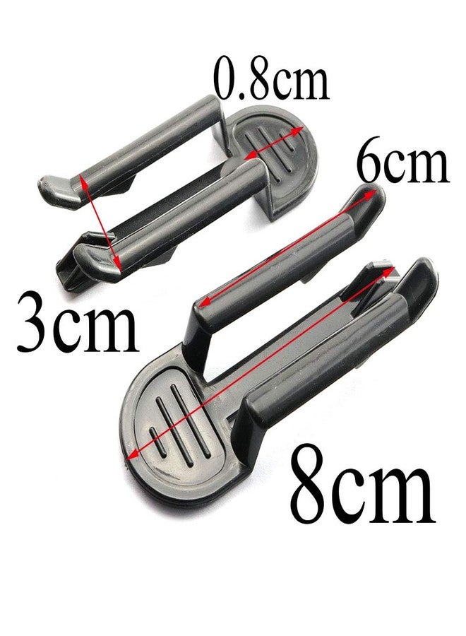 Pro Bamboo Kitchen 20pcs Black Trash Can Bag Clip Garbage Can Clamp 8x3.2cm for Home and Kitchen - Image 2