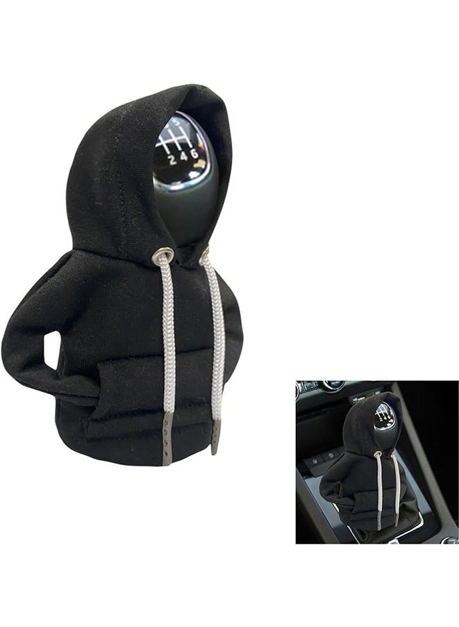 Generic Car Gear Shift Cover, Fashionable Hoodie Car Shift Knob, Winter Warm Gear Shift Knob Cover Sweater Shirt,Auto Interior Accessories Shift Knob,Universal Car Decor Accessories - Image 1