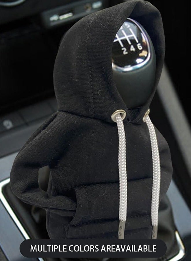 Generic Car Gear Shift Cover, Fashionable Hoodie Car Shift Knob, Winter Warm Gear Shift Knob Cover Sweater Shirt,Auto Interior Accessories Shift Knob,Universal Car Decor Accessories - Image 3