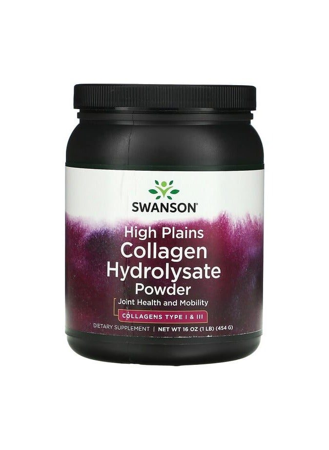 High Plains Collagen Hydrolysate Powder, 16 oz (454 g)