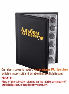 Y&D Currency Coin Album, Holder, 370 Pockets and Collecting Binder, 120 Paper Money Stamp Page Album Supplies for Collectors  - Image 3