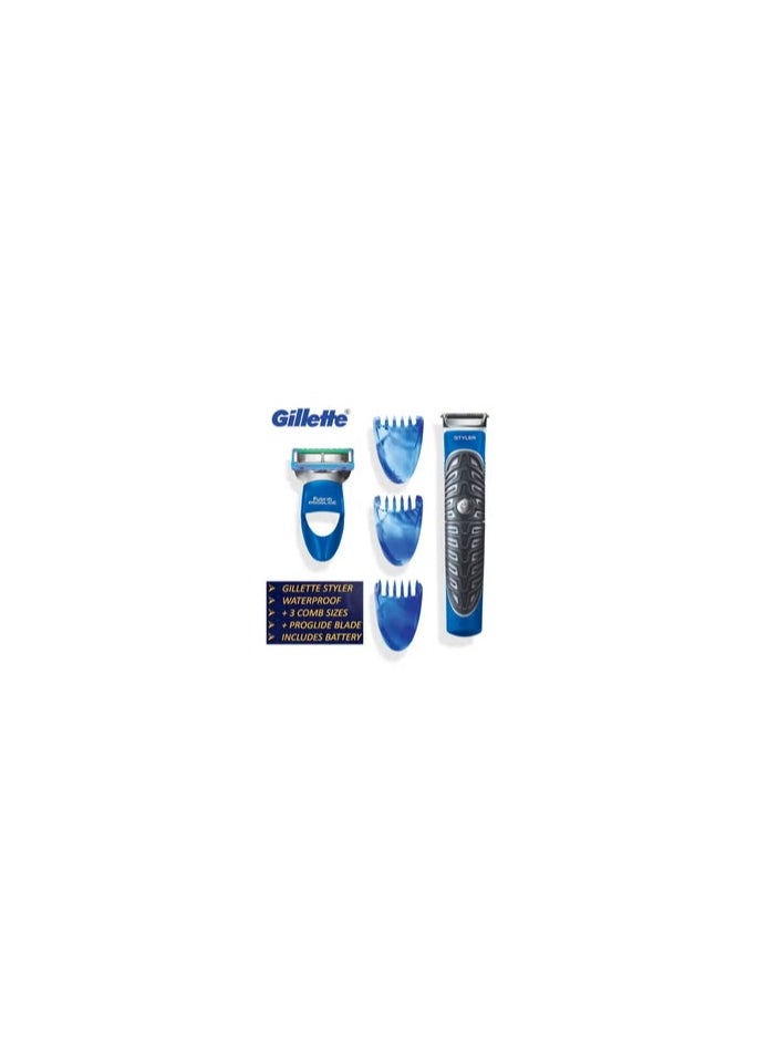 Gillette - Gillette Styler 3in1 | waterproof | +3 comb sizes | + proglide blade | includes battery - Image 1