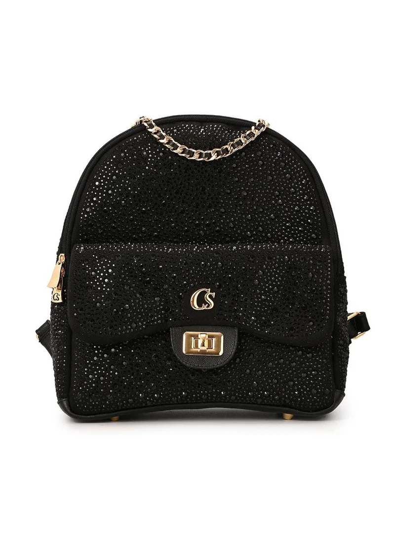 Carmen Steffens Black Crystal Backpack