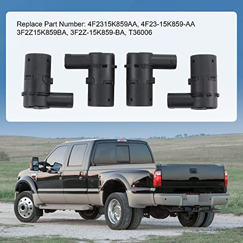 JDMSPEED New Set of 4 Pcs Bumper Backup Parking Sensor Replacement for 4F23-15K859-AA 4F2315K859AA - Image 3