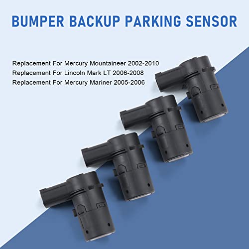 JDMSPEED New Set of 4 Pcs Bumper Backup Parking Sensor Replacement for 4F23-15K859-AA 4F2315K859AA - Image 5