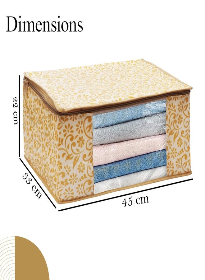 SHAPING FABRIC طقم غطاء ساري من قماش التشكيل، قطعة واحدة، منظم ملابس من قماش غير منسوج للخزانة مع نافذة شفافة وحقيبة تخزين ملابس بسحاب مزدوج، غطاء ملابس SF_XL_SC_CC_XPID1598426731599610 - Image 2