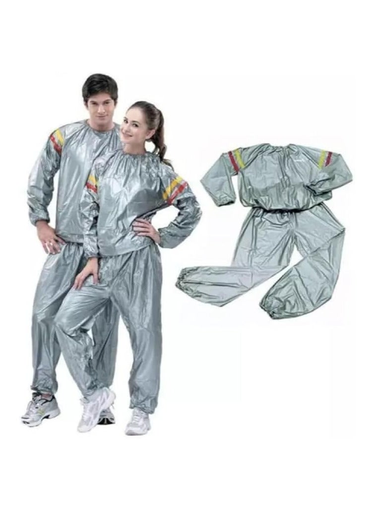 Silver Sauna Slimming Suit Sweating Size L - Image 1
