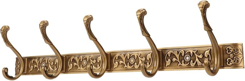 Vintage Space Aluminum Wall Hooks 2 Pack for Door Mounted Coat Hat Clothes Hanging - Image 3