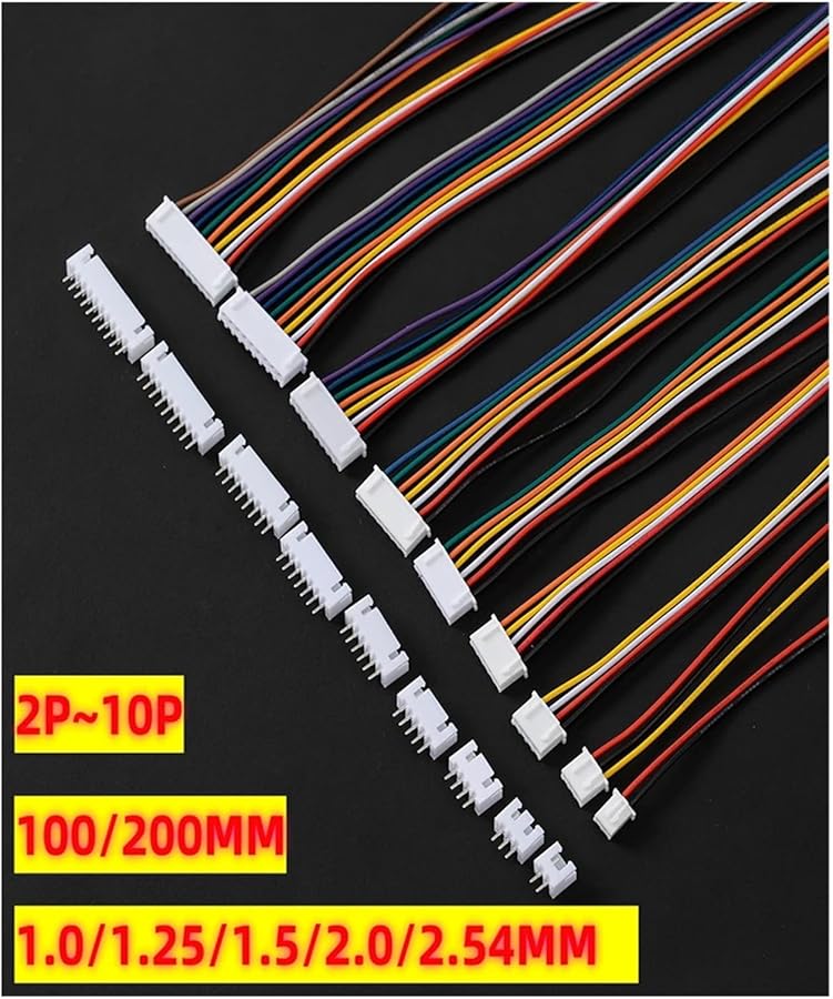 XH2 54mm Wire Cable Connector Set 5 Sets Male Female Plug Socket Length 200MM 10P - Image 2