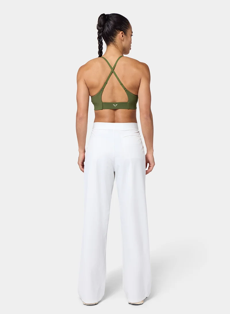 سكوات وولف Wrap Waist Wide-Leg Sweatants