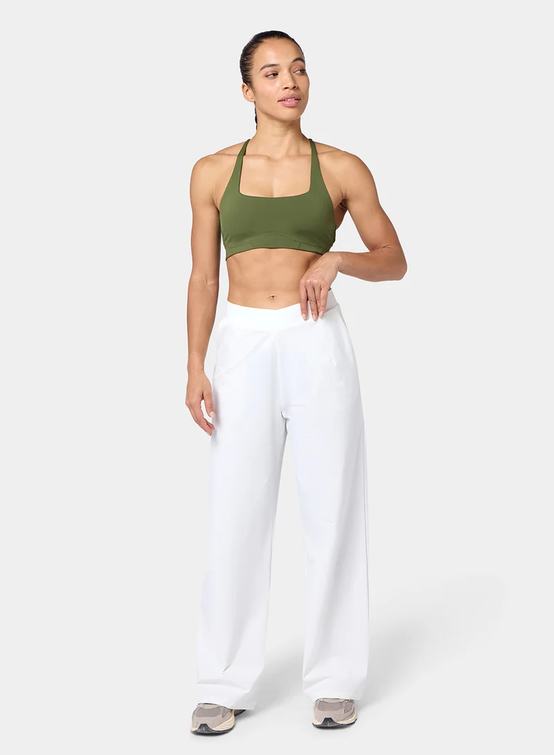 سكوات وولف Wrap Waist Wide-Leg Sweatants
