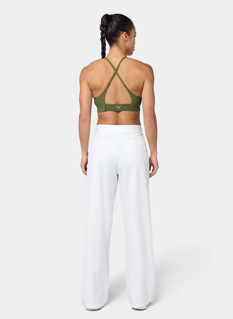 SQUATWOLF Wrap Waist Wide-Leg Sweatants
