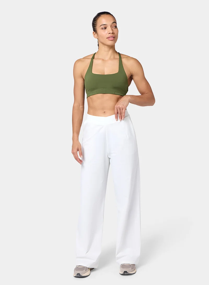 SQUATWOLF Wrap Waist Wide-Leg Sweatants