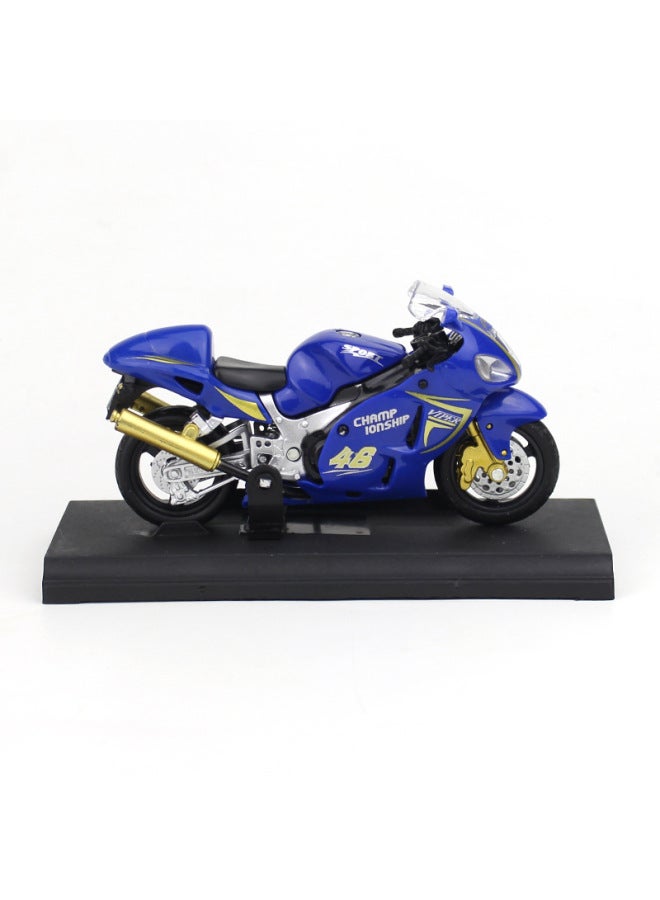 Creative Alloy Motorcycle Model Cake Decoration Women's Clothing Motorcycle Toy Car Model Decorative Ornament For Girls-Color:Japan Racing Blue  - Image 1