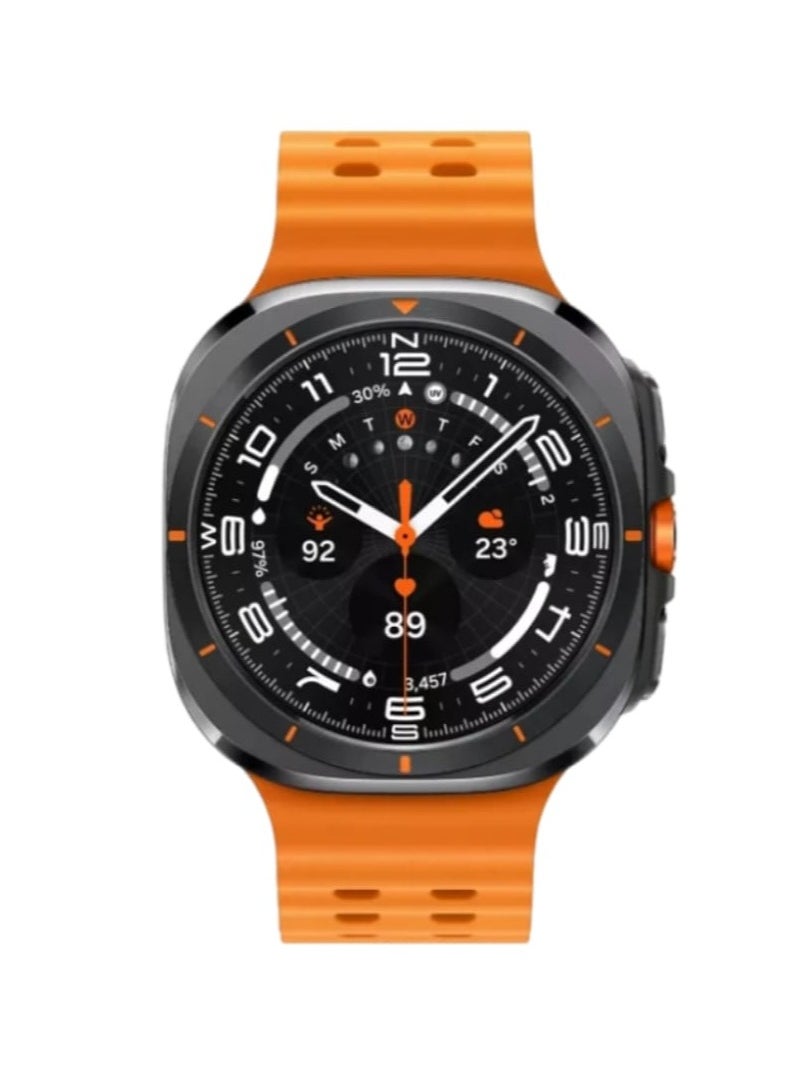 ماركة غير محددة - ساعة ذكية JS Watch 7 Ultra مع شاشة عرض دائرية وغطاء للساعة وحزام سيليكون وشاحن لاسلكي - Image 1