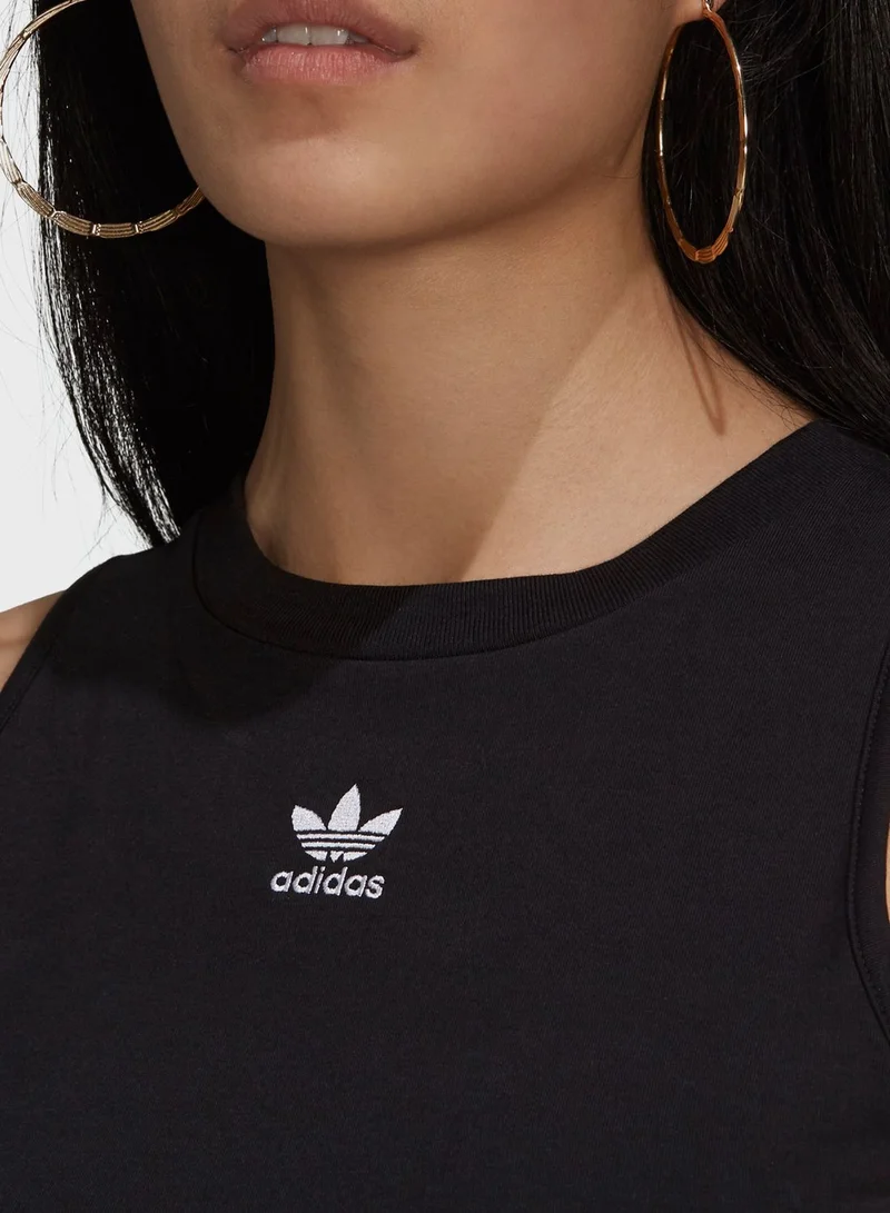 adidas Originals 3 Stripe Cropped Tank