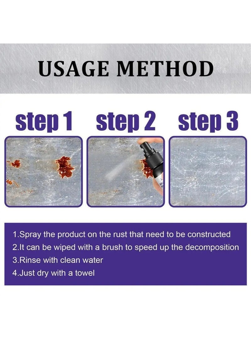 Jaysuing - Multipurpose Rust Remover Spray for Home and Car, Instant Rust Remover for Metal, Auto Parts and Various Metal Surfaces, 120ml Antioxidant Spray, Easy to Use - Image 1