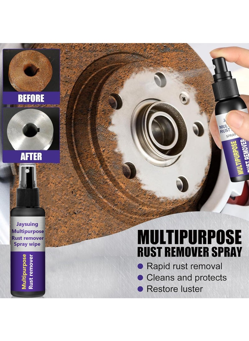 Jaysuing - Multipurpose Rust Remover Spray for Home and Car, Instant Rust Remover for Metal, Auto Parts and Various Metal Surfaces, 120ml Antioxidant Spray, Easy to Use - Image 1
