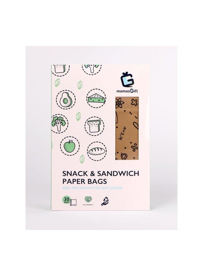Mamas Gift Snack & Sandwich Paper Bags - Image 1