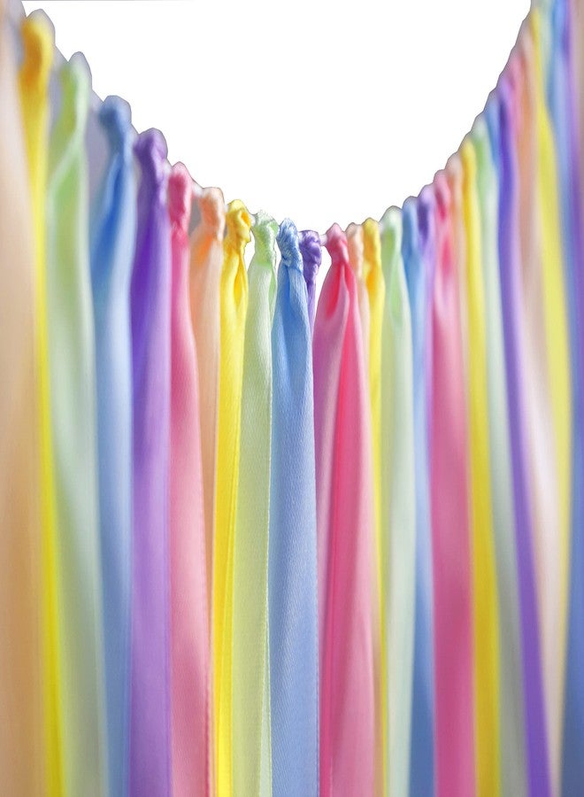 Kingsnow Highchair Banner Birthday Ribbon Garland 40 inches Chair Tutu Skirt for Ice Cream Party Decor,Baby Shower,Photo Booth Props,Classroom Decor and Girl Birthday - Image 2