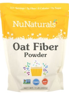 NuNaturals Oat Fiber Powder 1 lb (454 g) 
