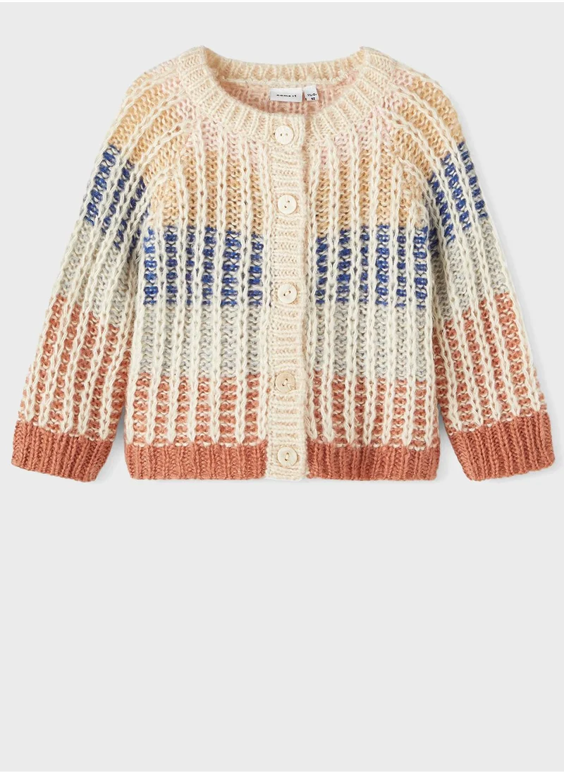 NAME IT Kids Color Block Cardigan