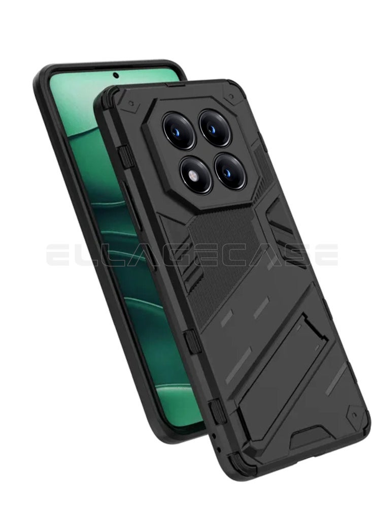 ELLAGECASE Shockproof Case for Xiaomi Redmi Note 14 Pro Plus 5G, Enhanced Protection, Built-in Magnetic Mount, Convenient Stand, Solid Camera Protection  - Image 5