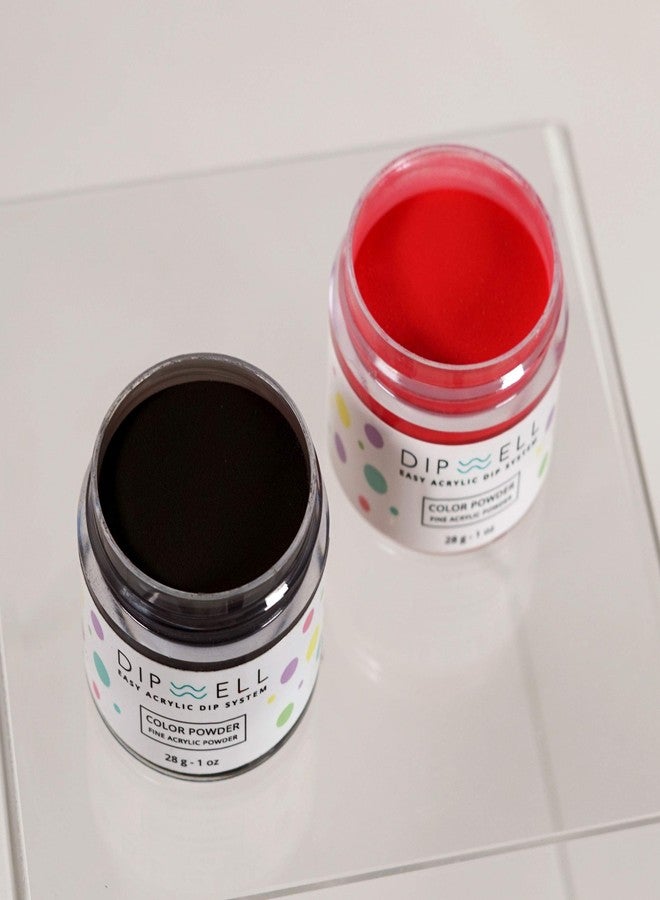 DipWell مجموعة طلاء الأظافر DipWell Dip Powder - مجموعة ألوان كلاسيكية للمبتدئين، نظام راتنج الأكريليك والجل (مادة لاصقة، قاعدة، منشط، مادة مانعة للتسرب، منعم للفرشاة + 3 عبوات بودرة) - Image 3