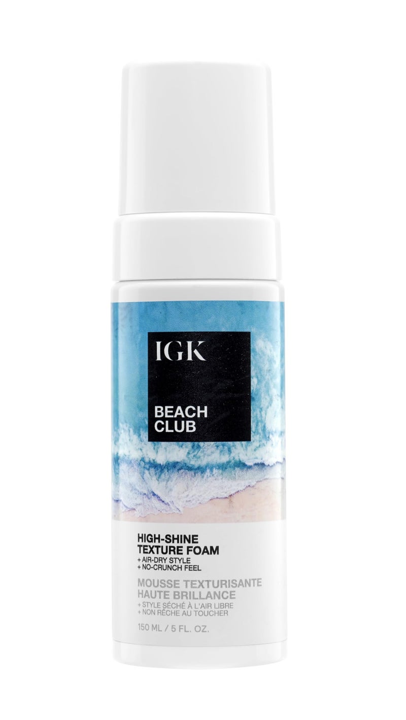 IGK BEACH CLUB High-Shine Texture Foam, 5 Fl Oz - Image 1